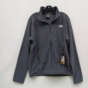 THE NORTH FACE NF0A4AJC0C5 MENS TKA GLACIER FULL ZIP JACKET ASPHALT GREY